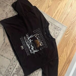 Western graphic crop top